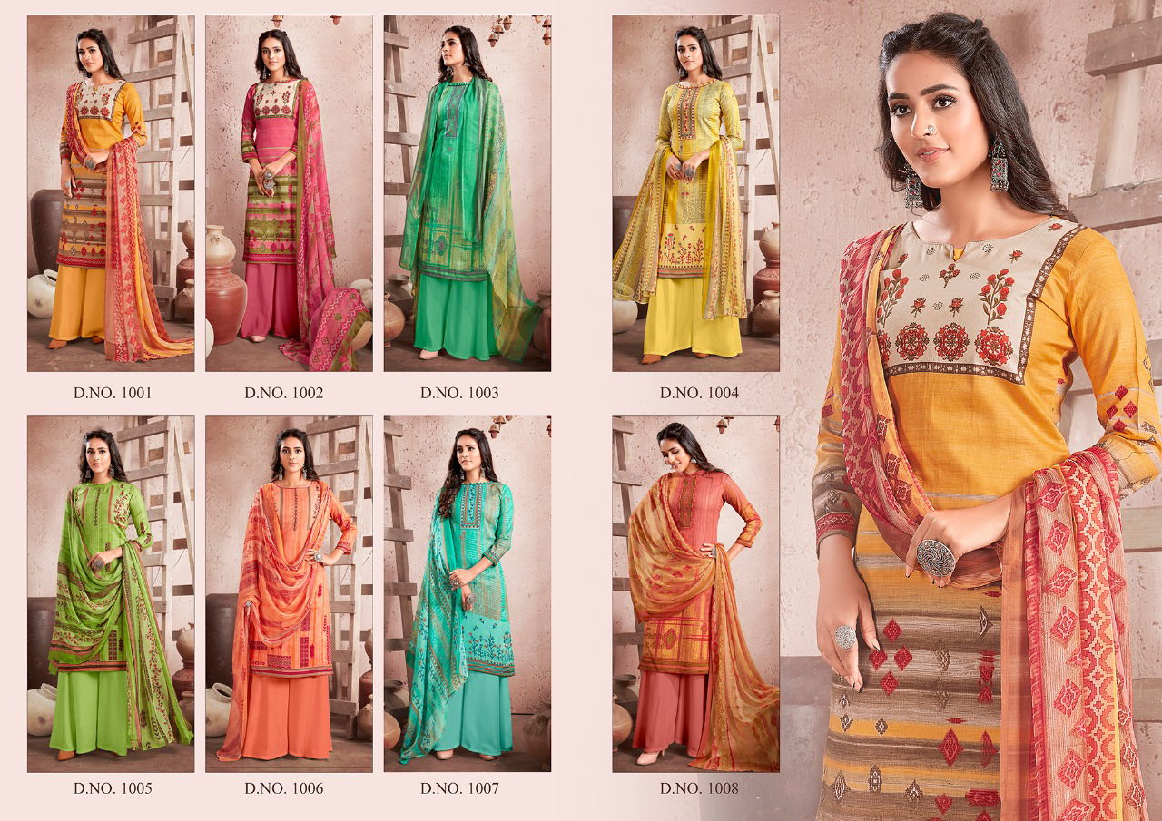 Anita Kesariya Heena Latest Fancy Designer Casual Wear Pure Heavy Cotton Digital style print  Dress Material Collection
